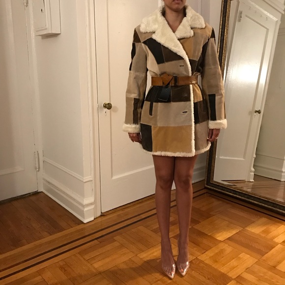 Static Jackets & Blazers - Patchwork Suede Coat